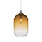 Besa Lighting Omega 12 Cord Pendant, Amber/Clear, Satin Nickel Finish, 1x60W Incandescent 1JT-OMEGA12AM-SN - alternate 1
